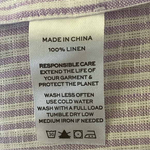 Hill House Home Ellie Nap Dress Lilac Stripe XXL NWT - Picture 6 of 16